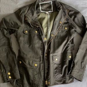 J crew relaxed boyfriend field jacket size M